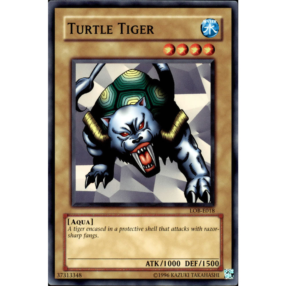 Turtle Tiger LOB-018 Yu-Gi-Oh! Card from the Legend of Blue Eyes White Dragon Set
