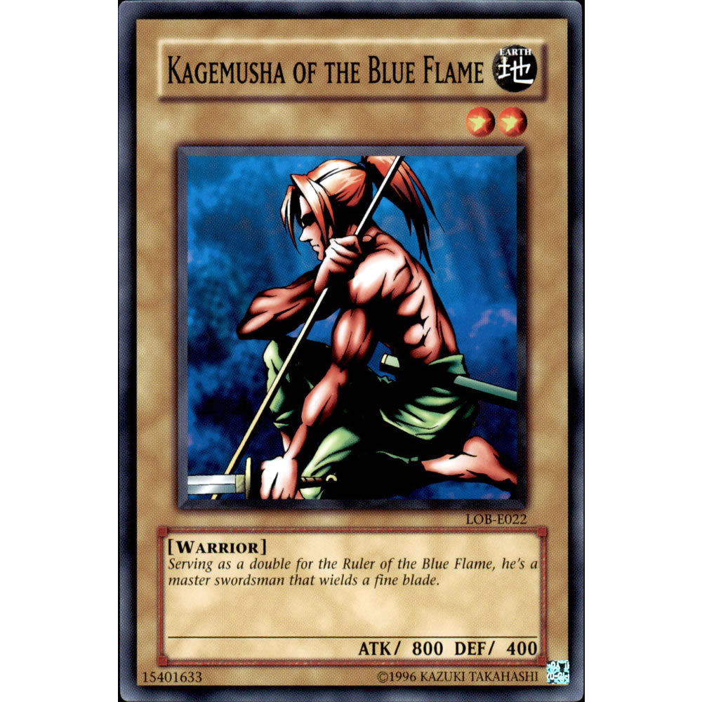 Kagemusha of the Blue Flame LOB-022 Yu-Gi-Oh! Card from the Legend of Blue Eyes White Dragon Set