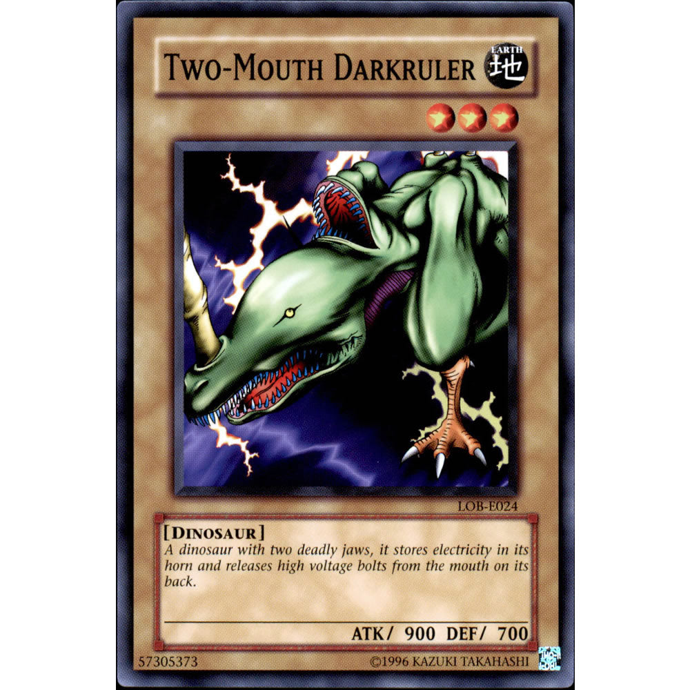 Two-Mouth Darkruler LOB-024 Yu-Gi-Oh! Card from the Legend of Blue Eyes White Dragon Set