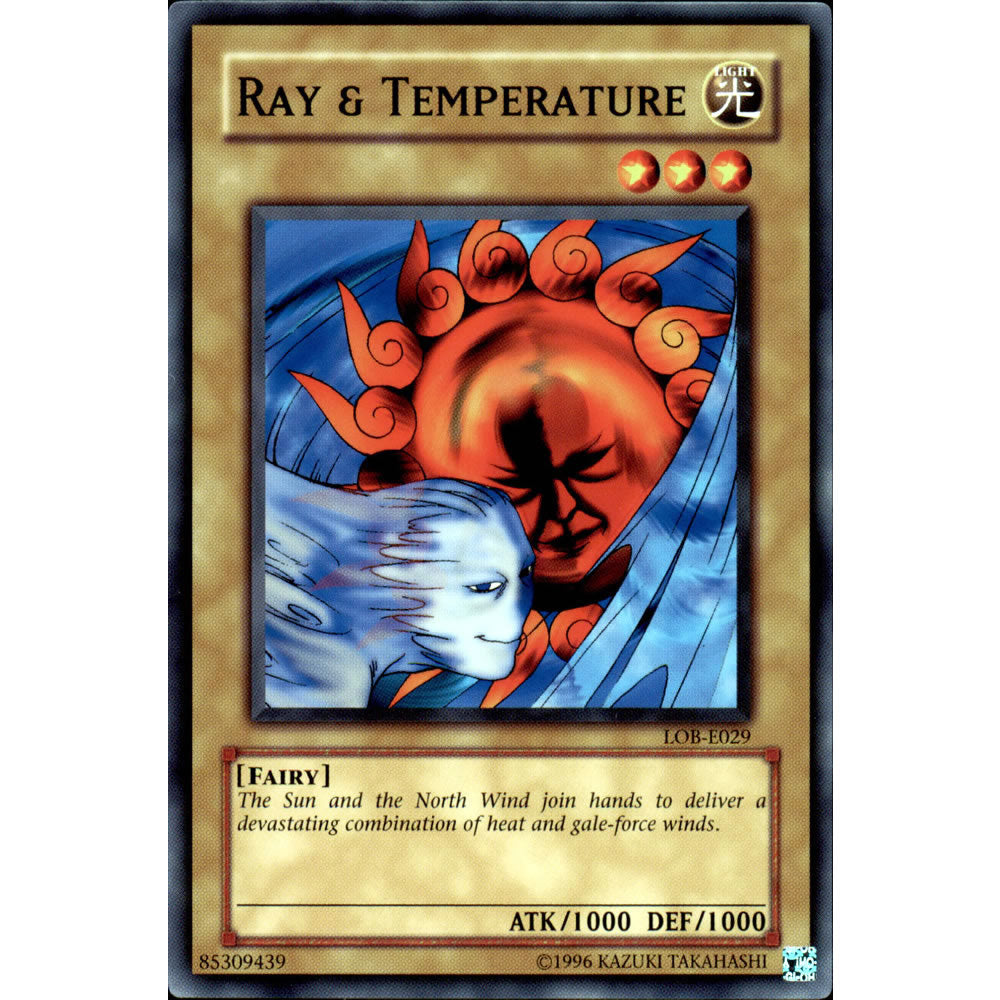 Ray & Temperature LOB-029 Yu-Gi-Oh! Card from the Legend of Blue Eyes White Dragon Set