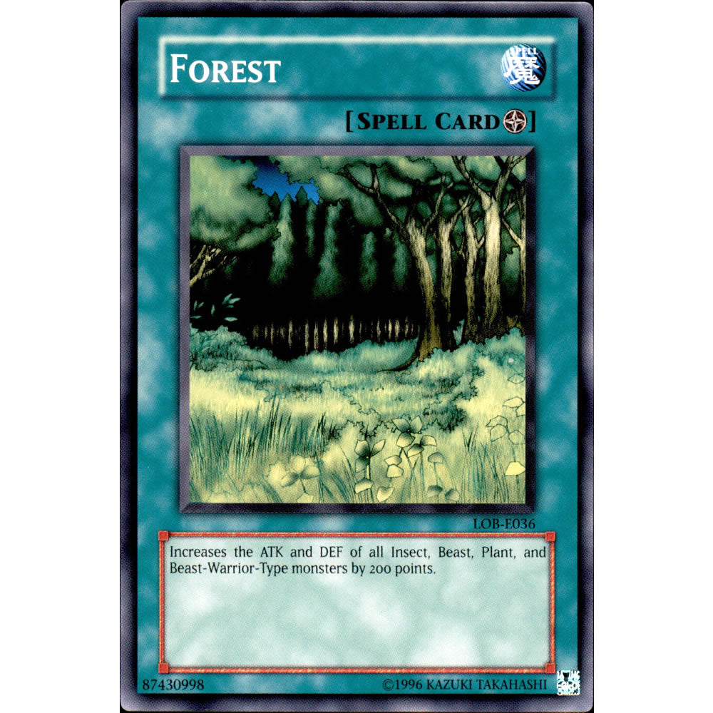 Forest LOB-036 Yu-Gi-Oh! Card from the Legend of Blue Eyes White Dragon Set