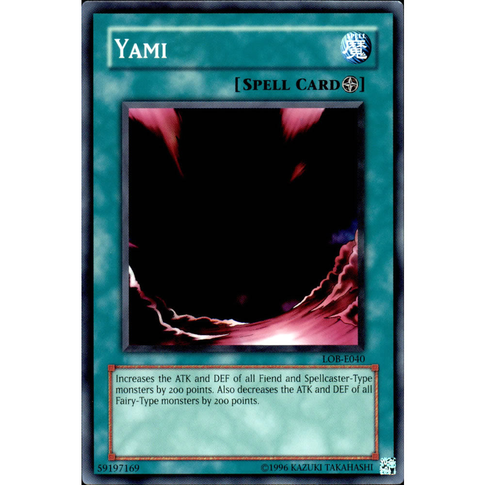 Yami LOB-040 Yu-Gi-Oh! Card from the Legend of Blue Eyes White Dragon Set