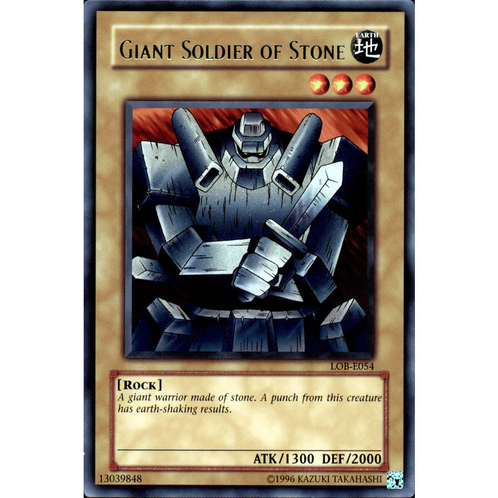 Giant Soldier of Stone LOB-054 Yu-Gi-Oh! Card from the Legend of Blue Eyes White Dragon Set