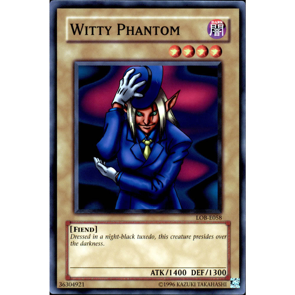 Witty Phantom LOB-058 Yu-Gi-Oh! Card from the Legend of Blue Eyes White Dragon Set