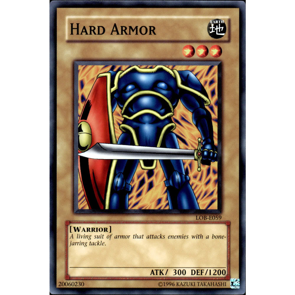 Hard Armor LOB-059 Yu-Gi-Oh! Card from the Legend of Blue Eyes White Dragon Set
