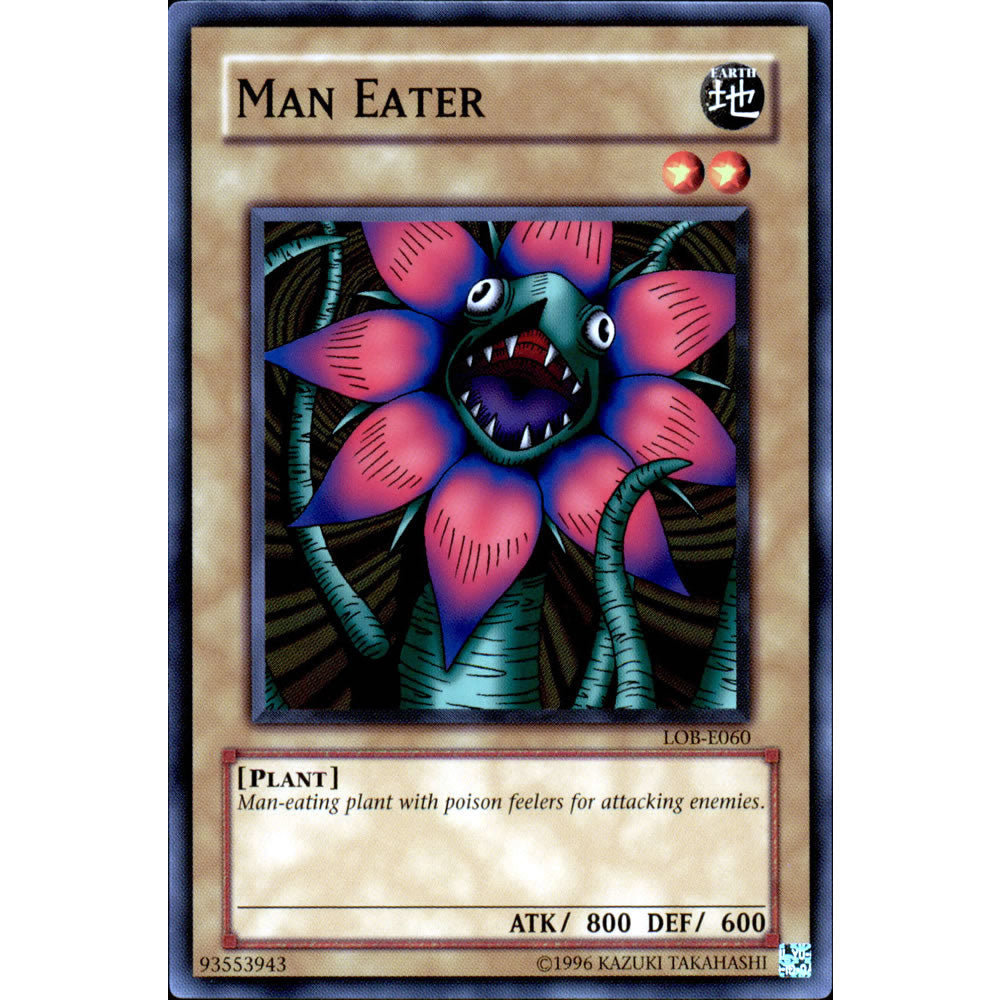 Man Eater LOB-060 Yu-Gi-Oh! Card from the Legend of Blue Eyes White Dragon Set
