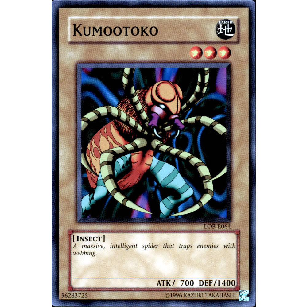 Kumootoko LOB-064 Yu-Gi-Oh! Card from the Legend of Blue Eyes White Dragon Set
