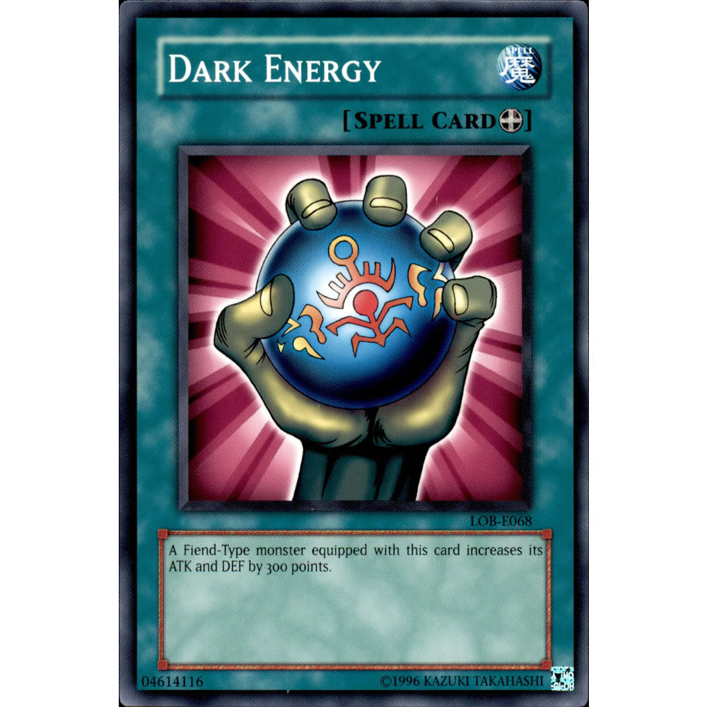 Dark Energy LOB-068 Yu-Gi-Oh! Card from the Legend of Blue Eyes White Dragon Set