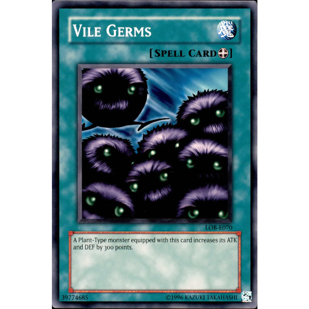 Vile Germs LOB-070 Yu-Gi-Oh! Card from the Legend of Blue Eyes White Dragon Set