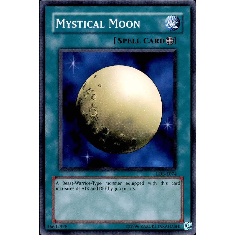 Mystical Moon LOB-074 Yu-Gi-Oh! Card from the Legend of Blue Eyes White Dragon Set