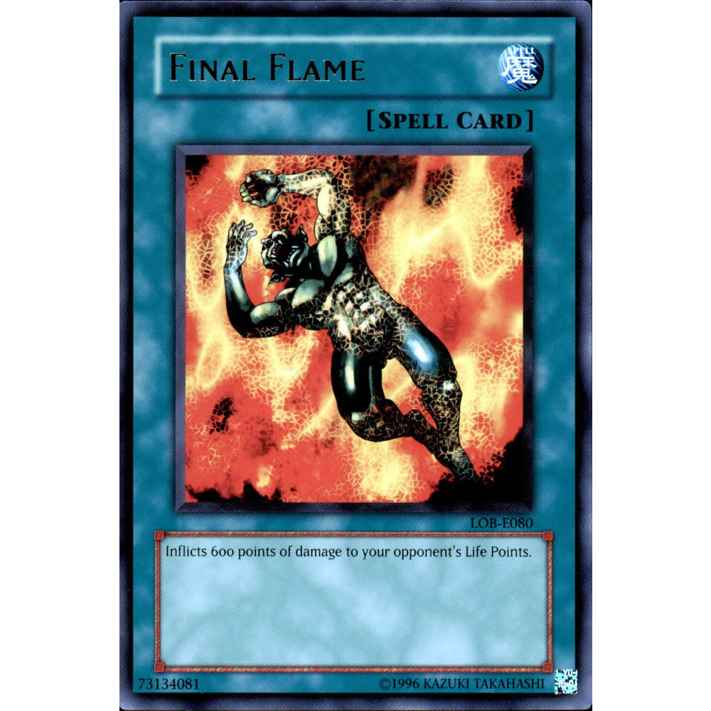 Final Flame LOB-080 Yu-Gi-Oh! Card from the Legend of Blue Eyes White Dragon Set