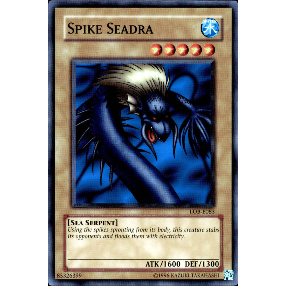 Spike Seadra LOB-083 Yu-Gi-Oh! Card from the Legend of Blue Eyes White Dragon Set