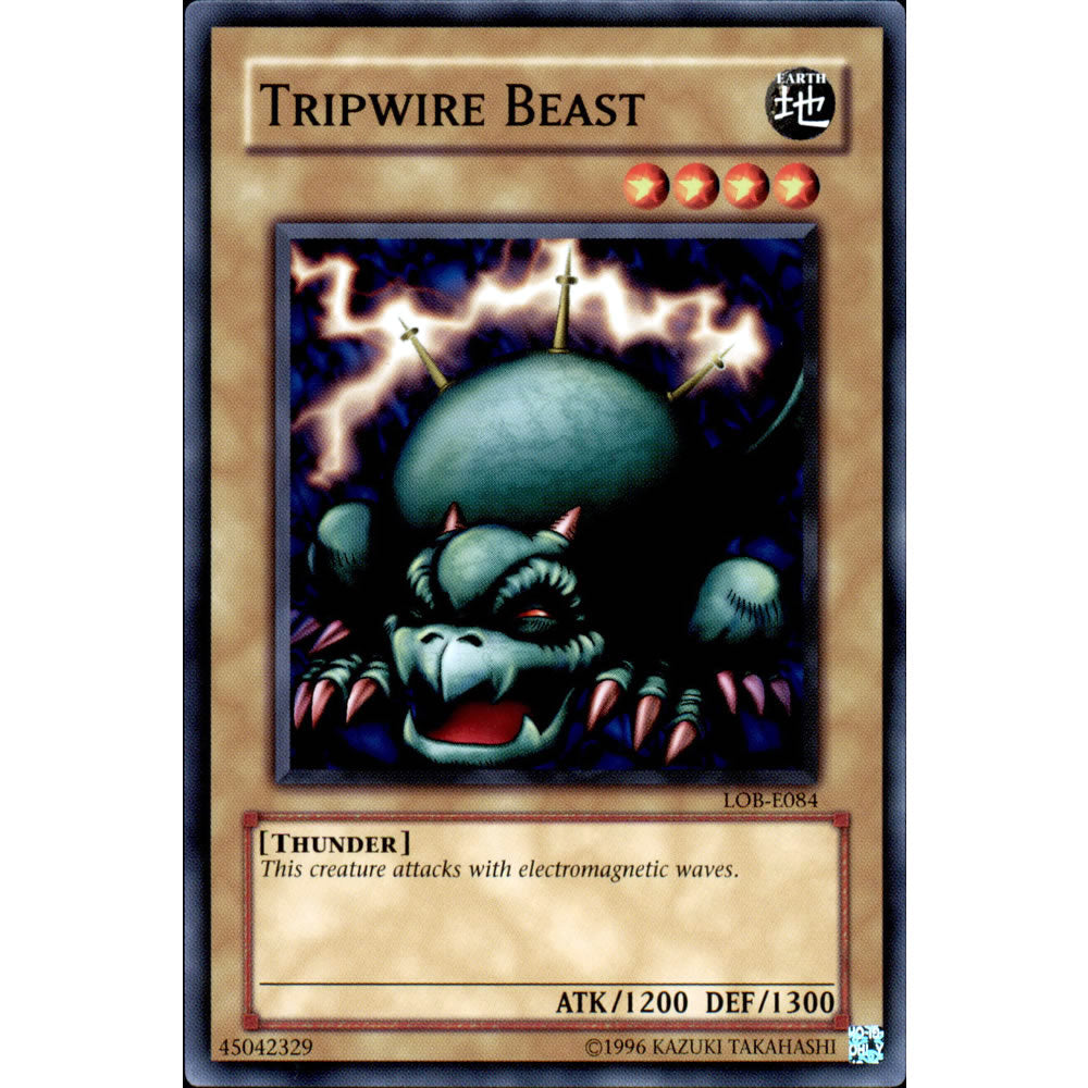 Tripwire Beast LOB-084 Yu-Gi-Oh! Card from the Legend of Blue Eyes White Dragon Set