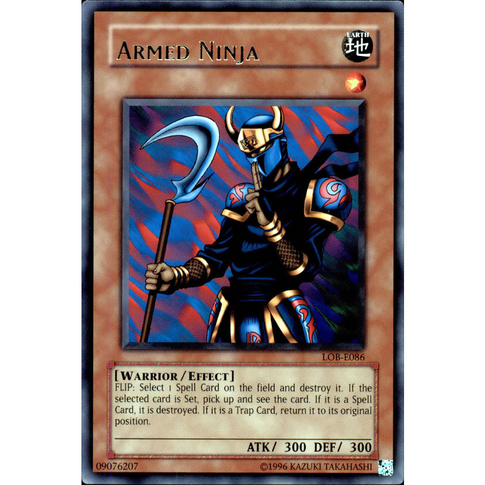 Armed Ninja LOB-086 Yu-Gi-Oh! Card from the Legend of Blue Eyes White Dragon Set