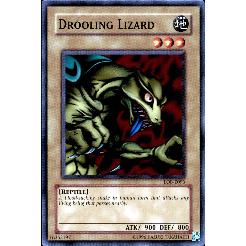 Drooling Lizard LOB-093 Yu-Gi-Oh! Card from the Legend of Blue Eyes White Dragon Set