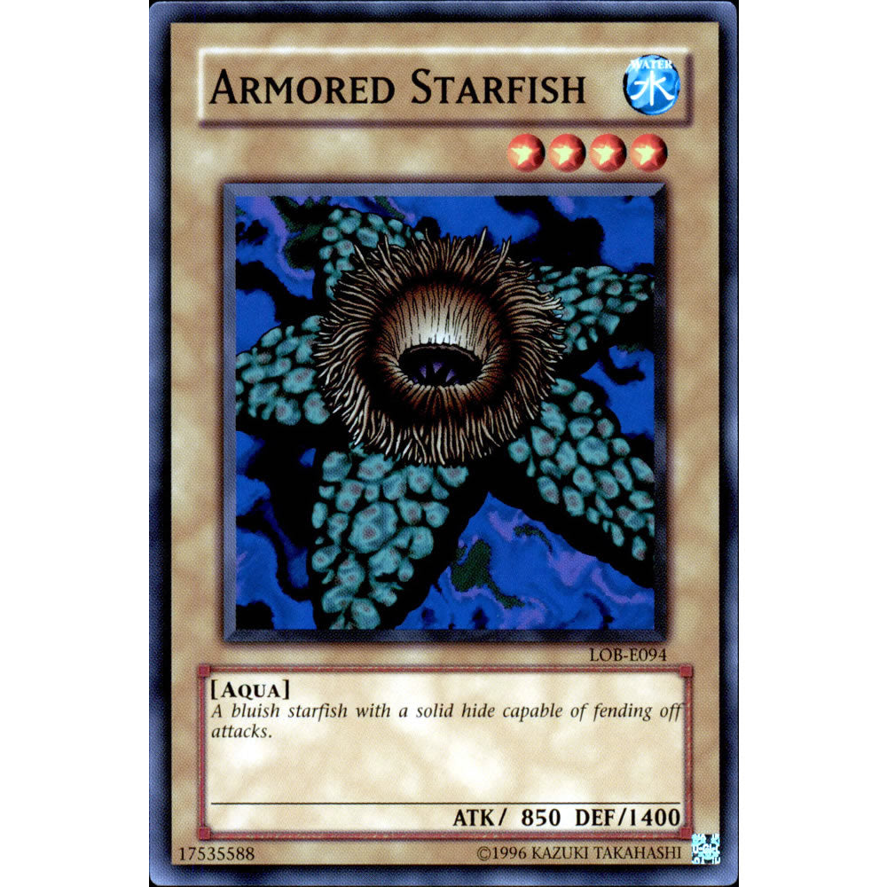 Armored Starfish LOB-094 Yu-Gi-Oh! Card from the Legend of Blue Eyes White Dragon Set