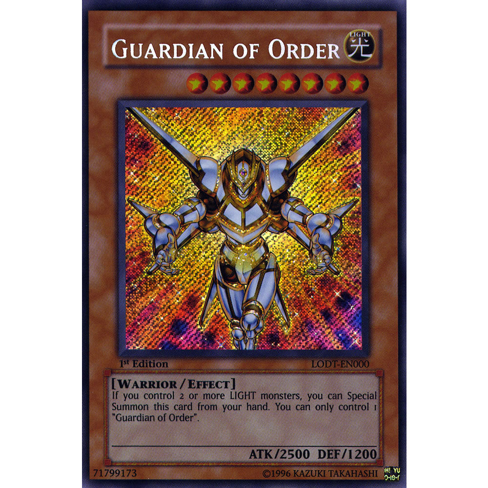 Guardian Of Order LODT-EN000 Yu-Gi-Oh! Card from the Light of Destruction Set