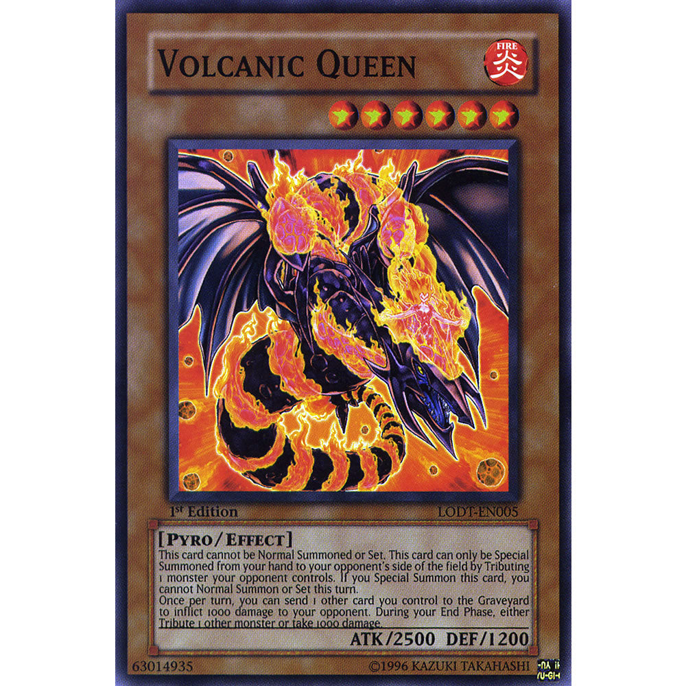 Volcanic Queen LODT-EN005 Yu-Gi-Oh! Card from the Light of Destruction Set