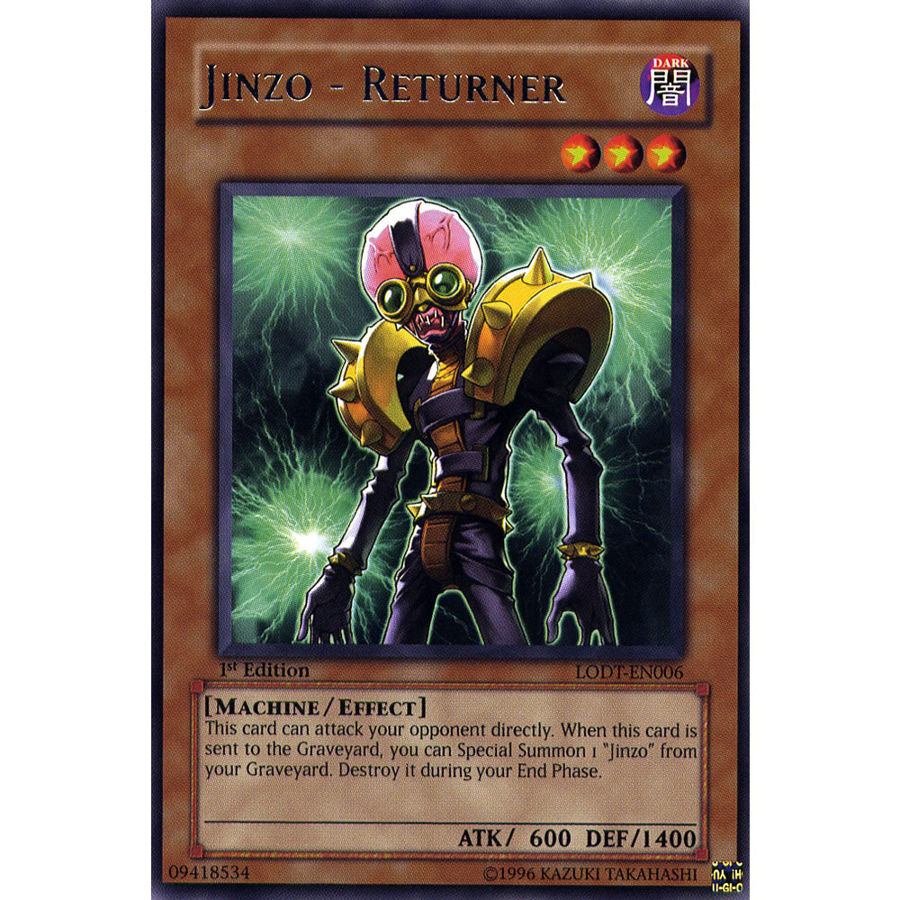 Jinzo - Returner LODT-EN006 Yu-Gi-Oh! Card from the Light of Destruction Set
