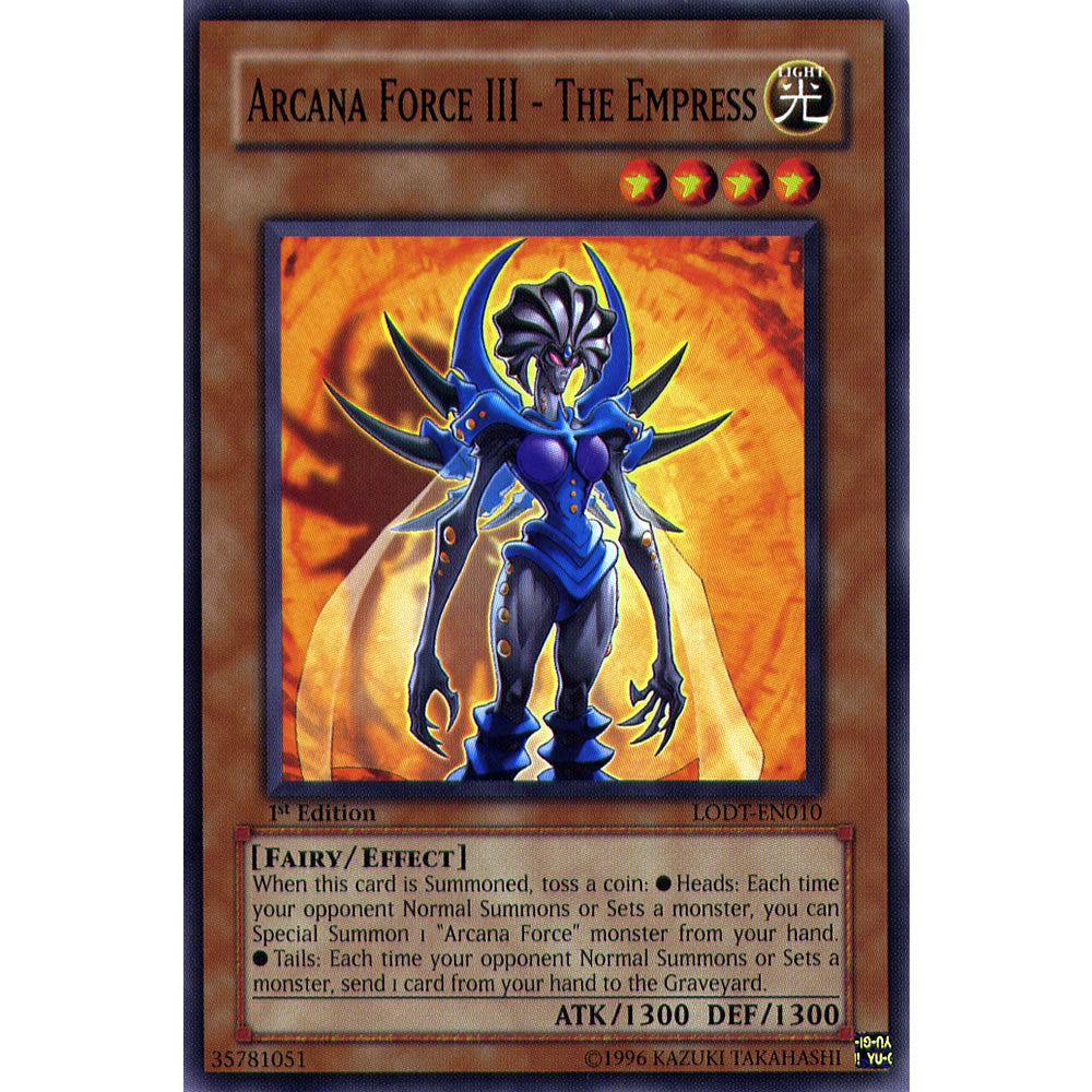 Arcana Force III - The Empress LODT-EN010 Yu-Gi-Oh! Card from the Light of Destruction Set