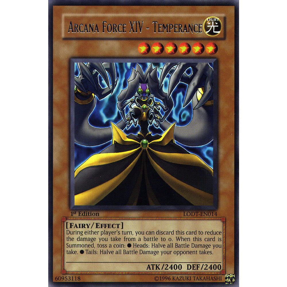 Arcana Force XIV - Temperance LODT-EN014 Yu-Gi-Oh! Card from the Light of Destruction Set