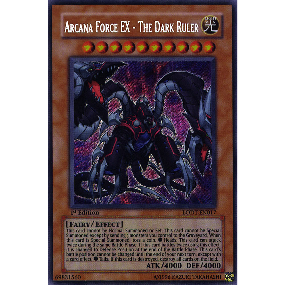 Arcana Force EX - The Dark Ruler LODT-EN017 Yu-Gi-Oh! Card from the Light of Destruction Set