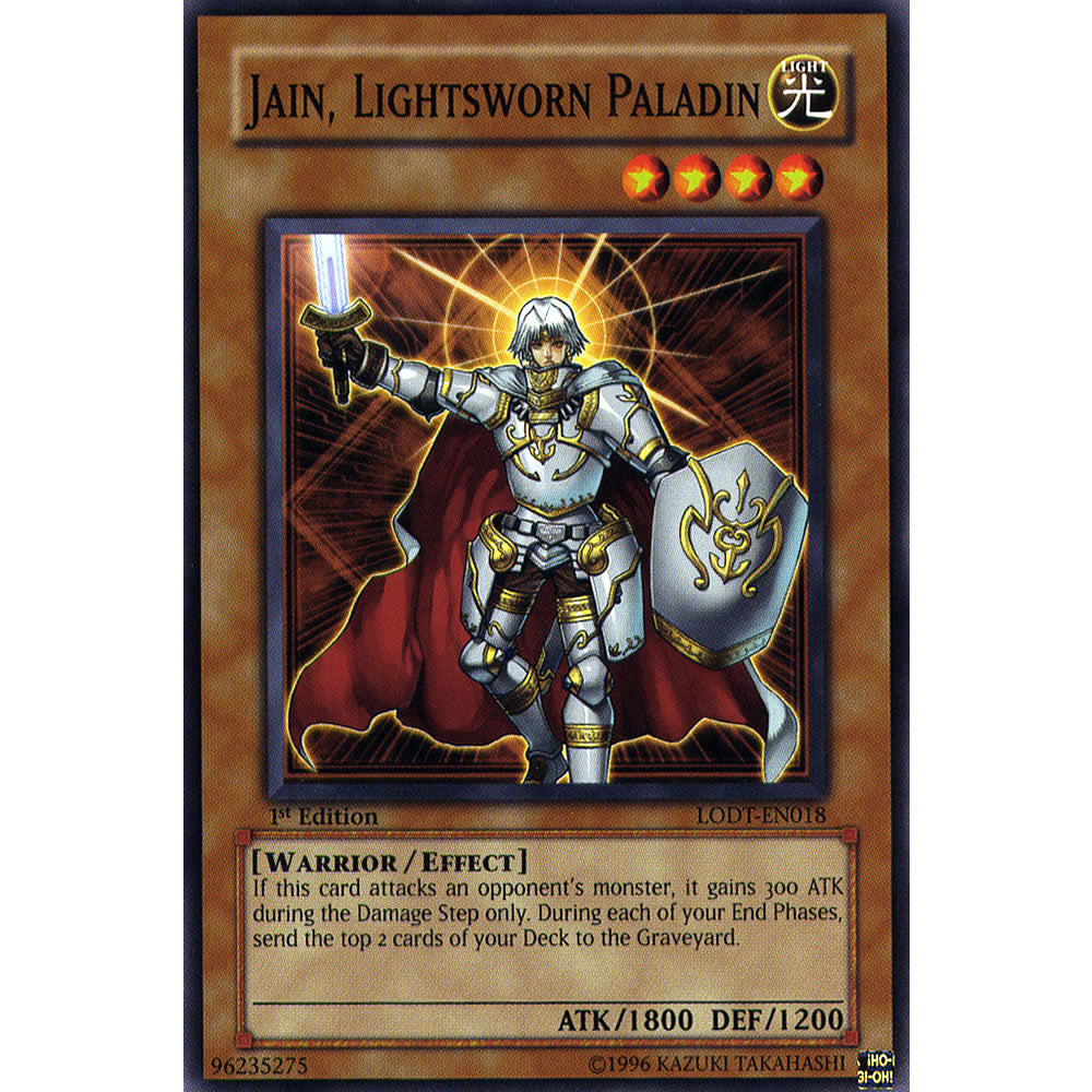 Jain, Lightsworn Paladin LODT-EN018 Yu-Gi-Oh! Card from the Light of Destruction Set