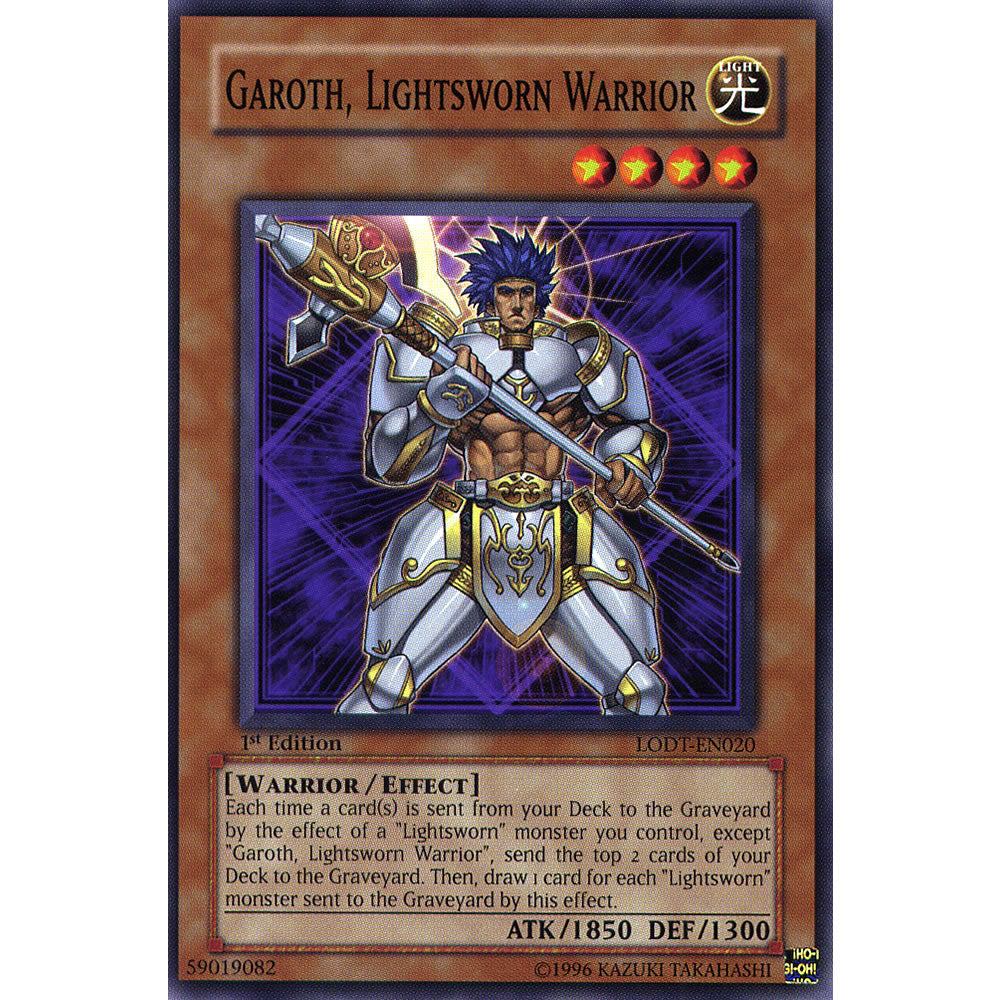 Garoth, Lightsworn Warrior LODT-EN020 Yu-Gi-Oh! Card from the Light of Destruction Set