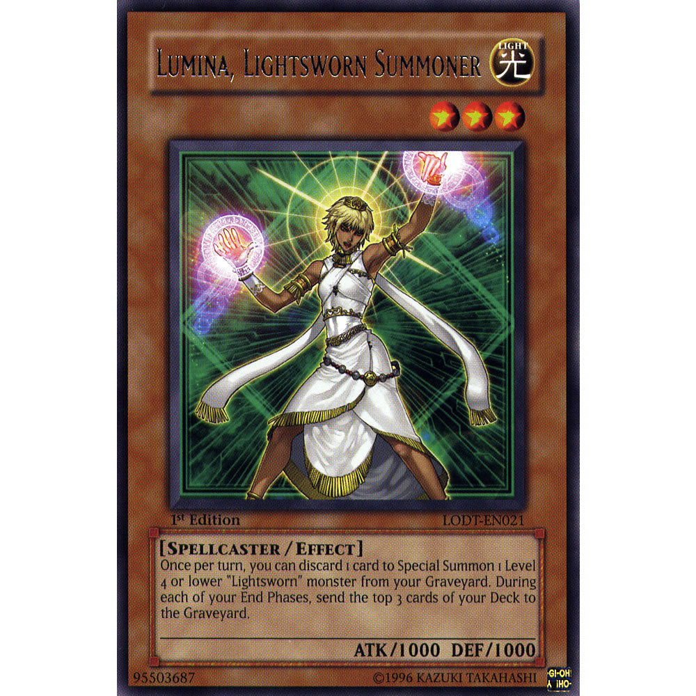 Lumina, Lightsworn Summoner LODT-EN021 Yu-Gi-Oh! Card from the Light of Destruction Set