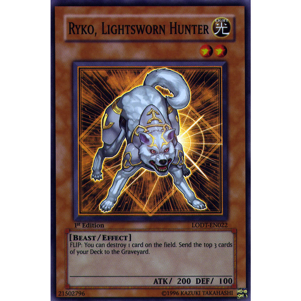 Ryko, Lightsworn Hunter LODT-EN022 Yu-Gi-Oh! Card from the Light of Destruction Set