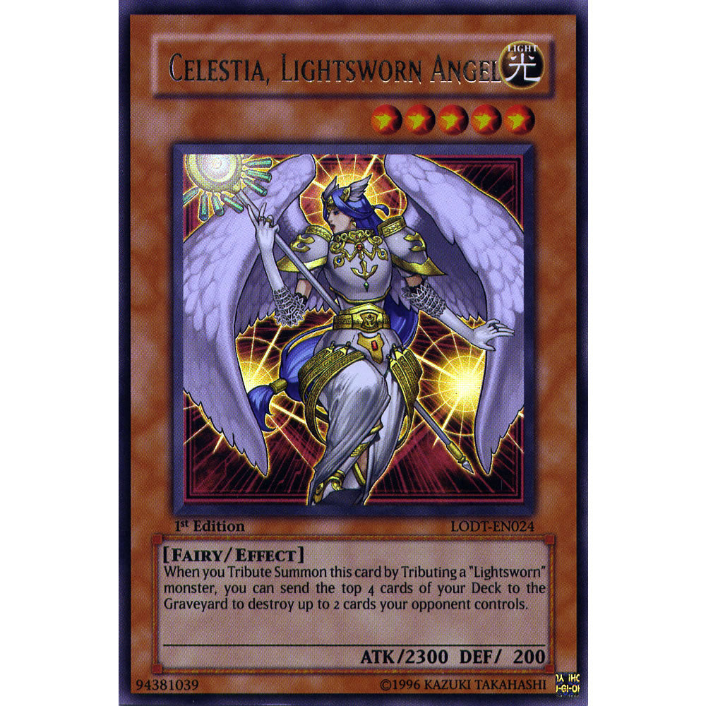 Celestia, Lightsworn Angel LODT-EN024 Yu-Gi-Oh! Card from the Light of Destruction Set