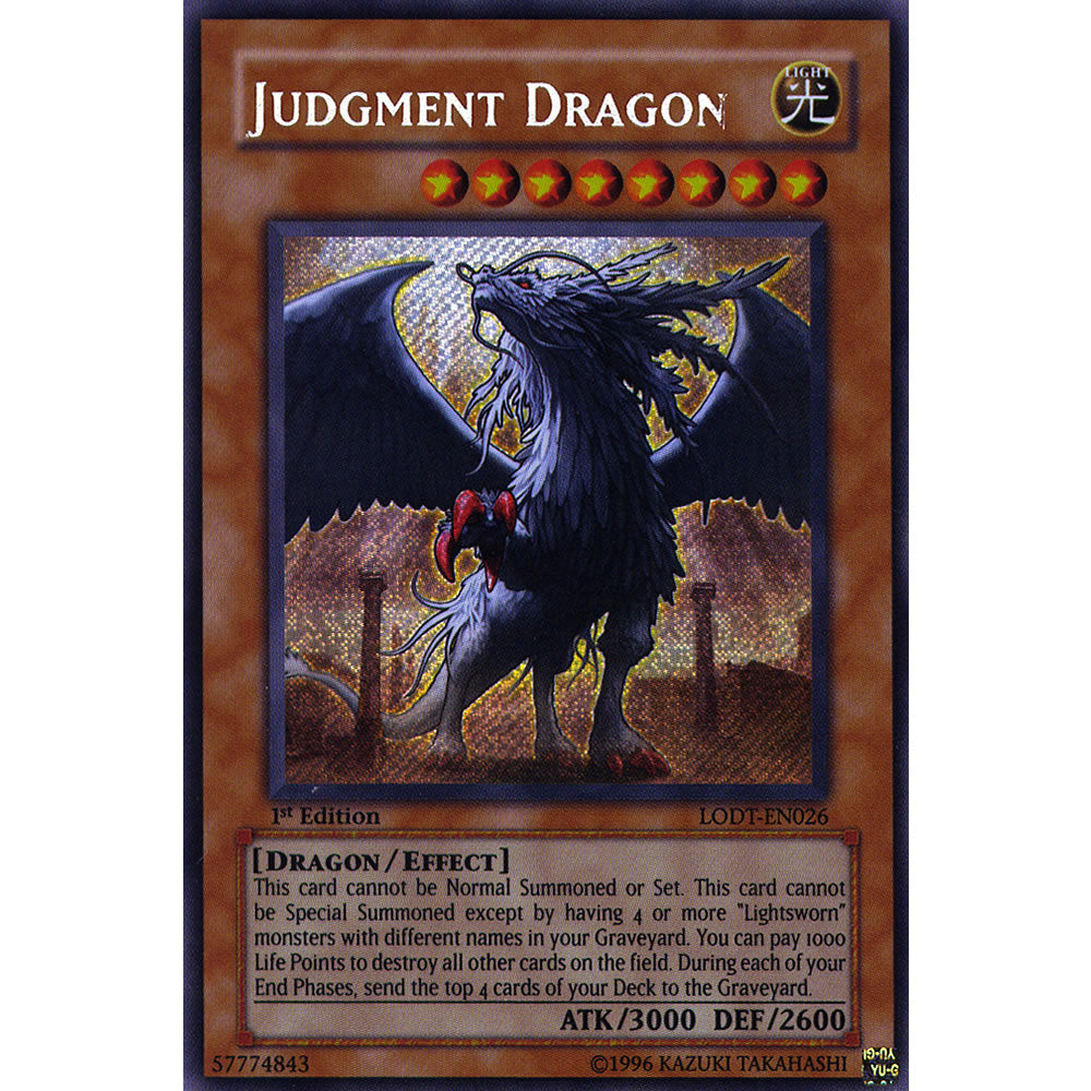 Judgement Dragon LODT-EN026 Yu-Gi-Oh! Card from the Light of Destruction Set