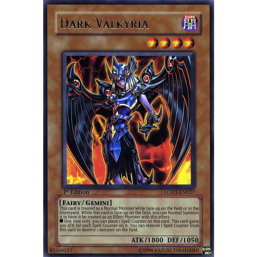 Dark Valkyria LODT-EN027 Yu-Gi-Oh! Card from the Light of Destruction Set