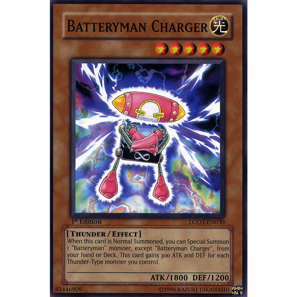 Batteryman Charger LODT-EN030 Yu-Gi-Oh! Card from the Light of Destruction Set