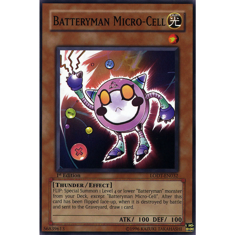 Batteryman Micro-Cell LODT-EN032 Yu-Gi-Oh! Card from the Light of Destruction Set