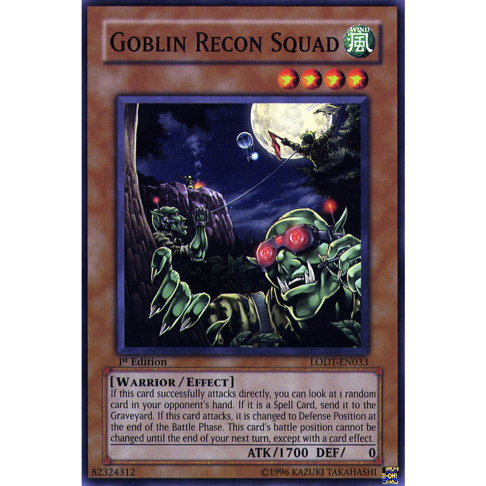 Goblin Recon Squad LODT-EN033 Yu-Gi-Oh! Card from the Light of Destruction Set