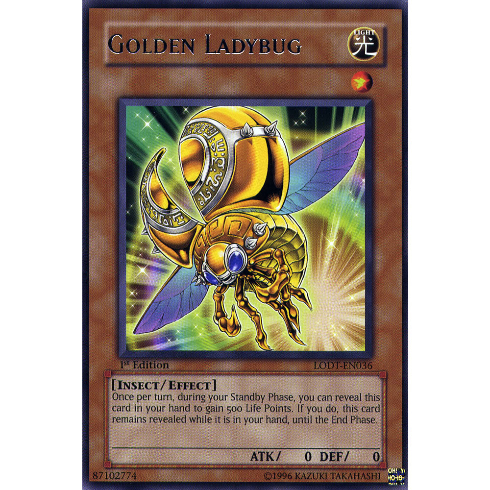 Golden Ladybug LODT-EN036 Yu-Gi-Oh! Card from the Light of Destruction Set
