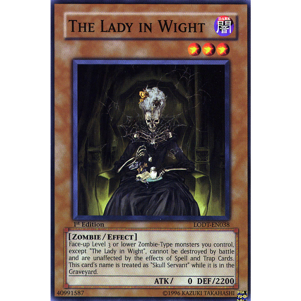 The Lady in Wight  LODT-EN038 Yu-Gi-Oh! Card from the Light of Destruction Set