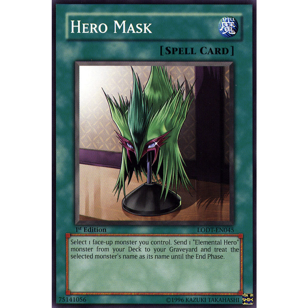 Hero Mask LODT-EN045 Yu-Gi-Oh! Card from the Light of Destruction Set