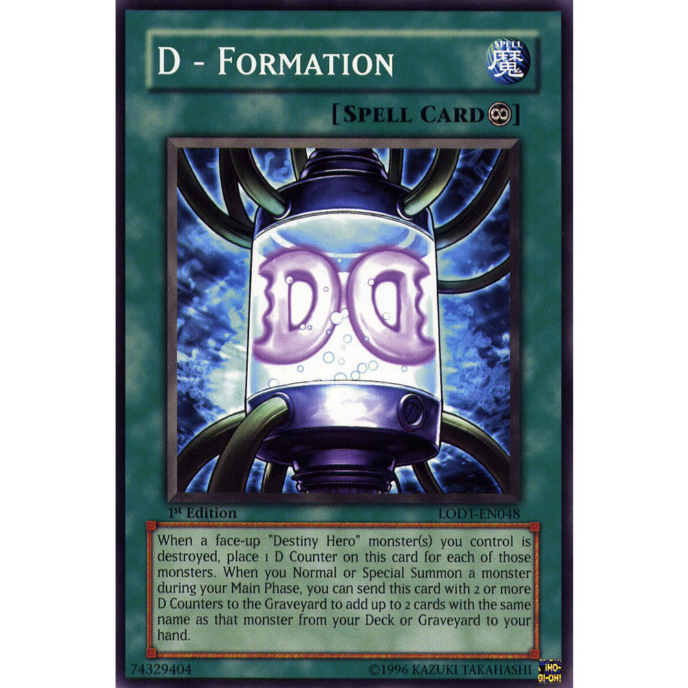 D - Formation LODT-EN048 Yu-Gi-Oh! Card from the Light of Destruction Set
