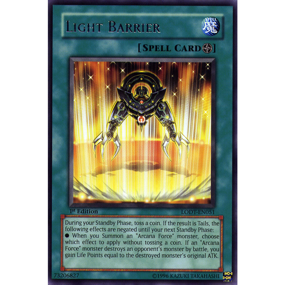 Light Barrier LODT-EN051 Yu-Gi-Oh! Card from the Light of Destruction Set