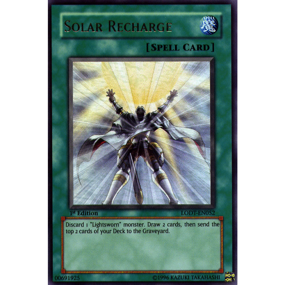 Solar Recharge LODT-EN052 Yu-Gi-Oh! Card from the Light of Destruction Set