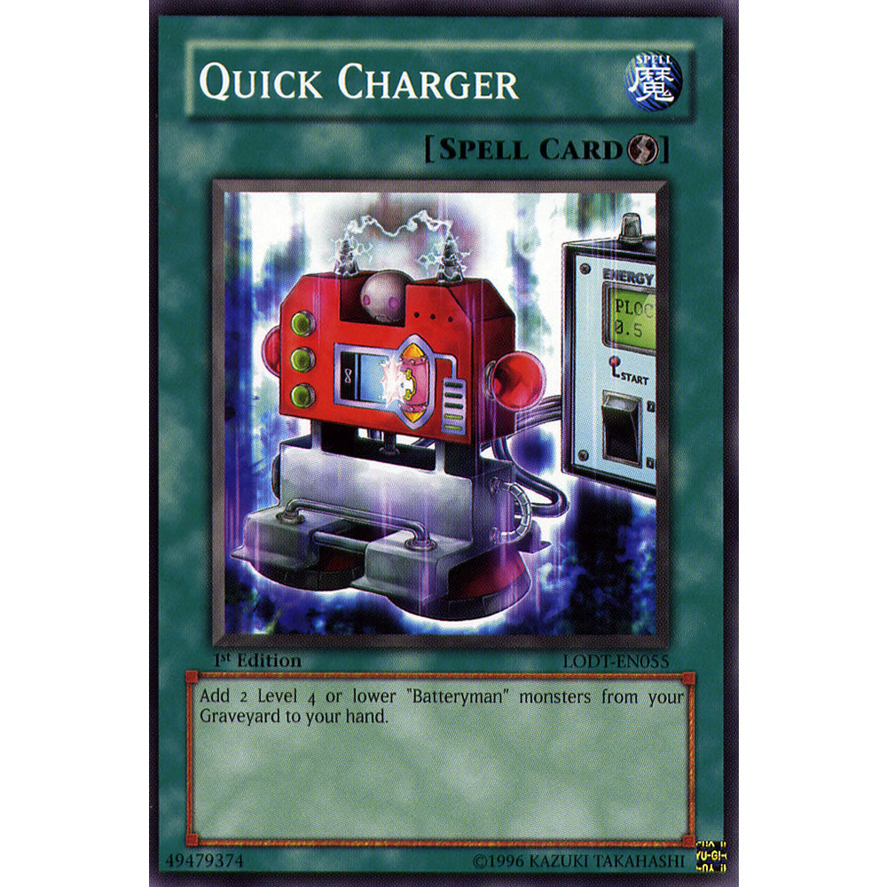 Quick Charger LODT-EN055 Yu-Gi-Oh! Card from the Light of Destruction Set