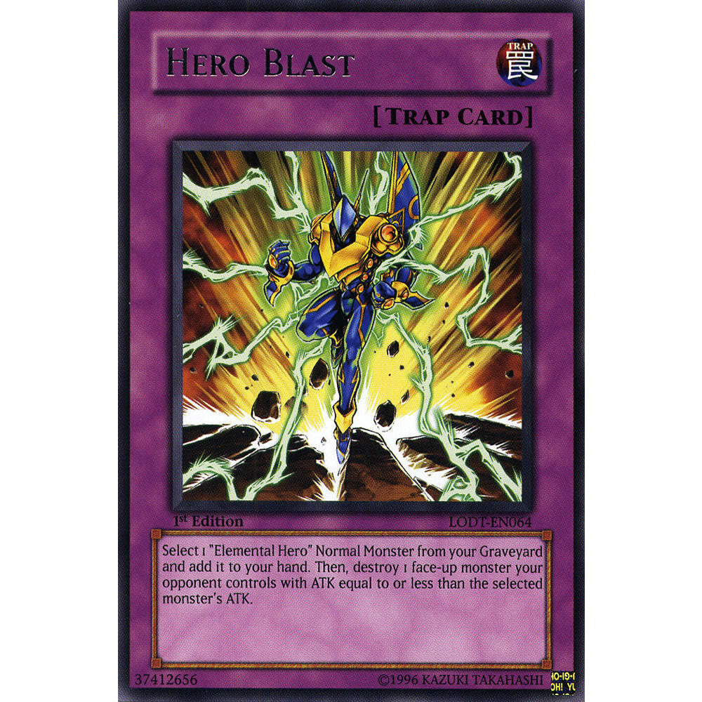 Hero Blast LODT-EN064 Yu-Gi-Oh! Card from the Light of Destruction Set