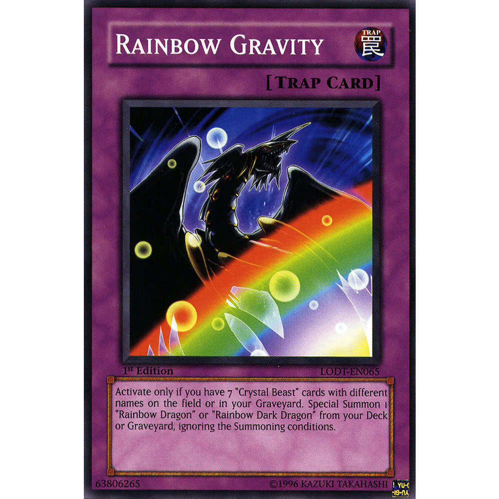 Rainbow Gravity LODT-EN065 Yu-Gi-Oh! Card from the Light of Destruction Set