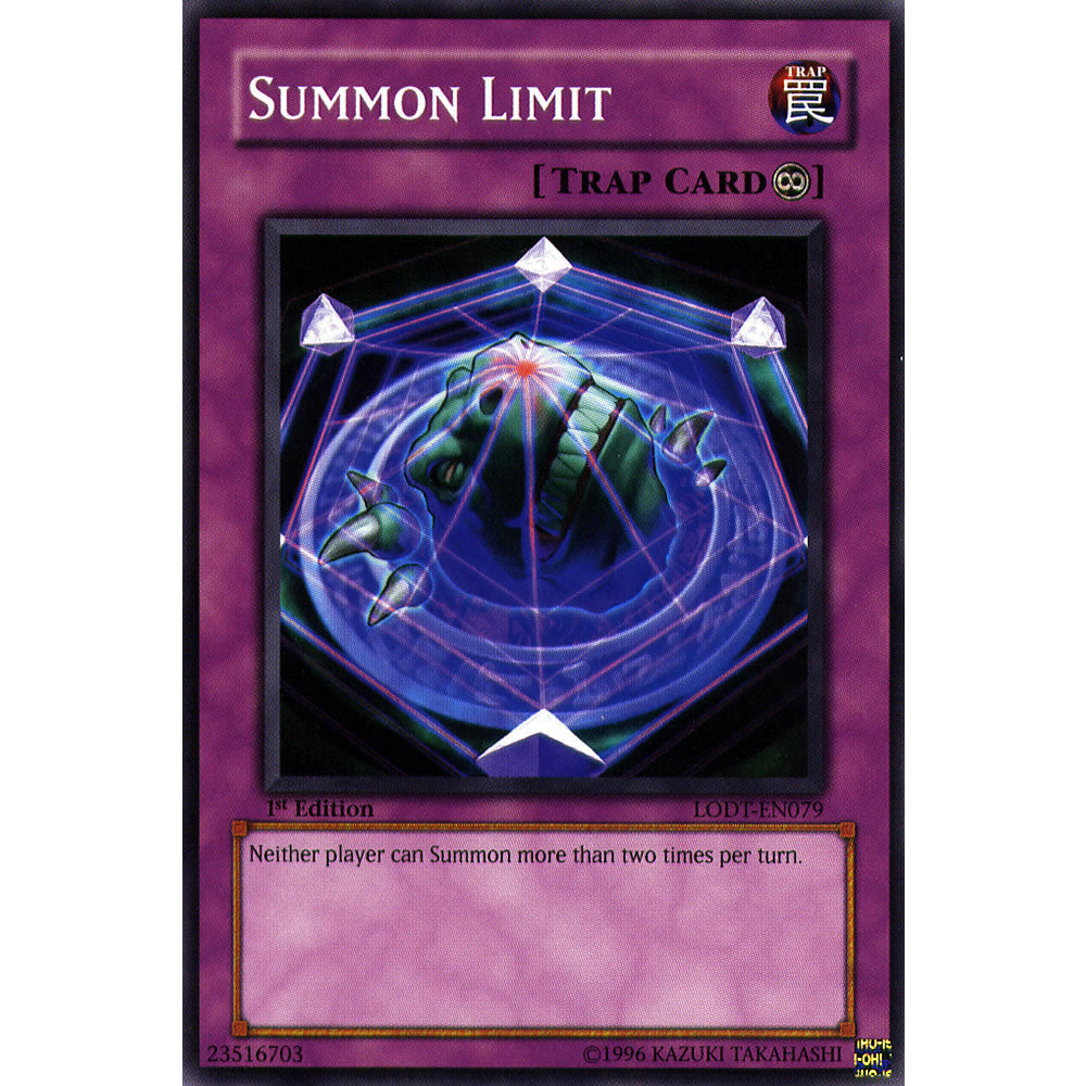 Summon Limit LODT-EN079 Yu-Gi-Oh! Card from the Light of Destruction Set