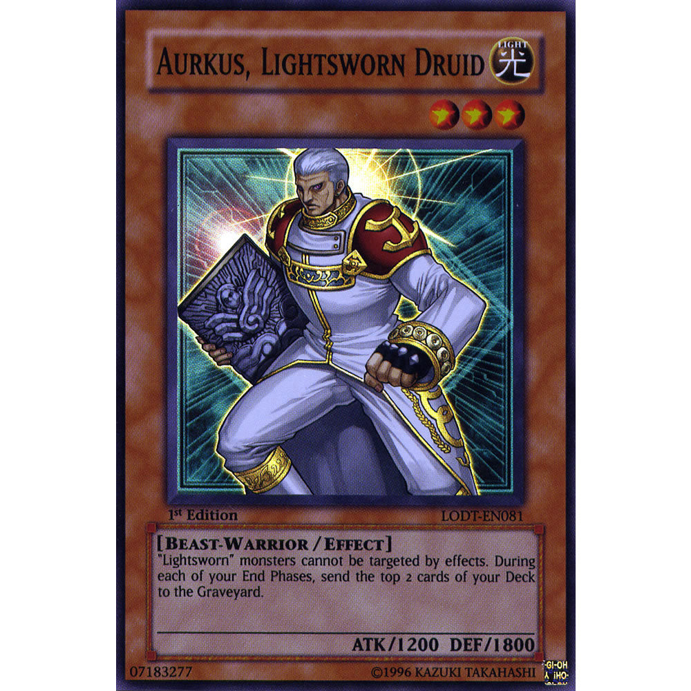 Aurkus, Lightsworn Druid LODT-EN081 Yu-Gi-Oh! Card from the Light of Destruction Set