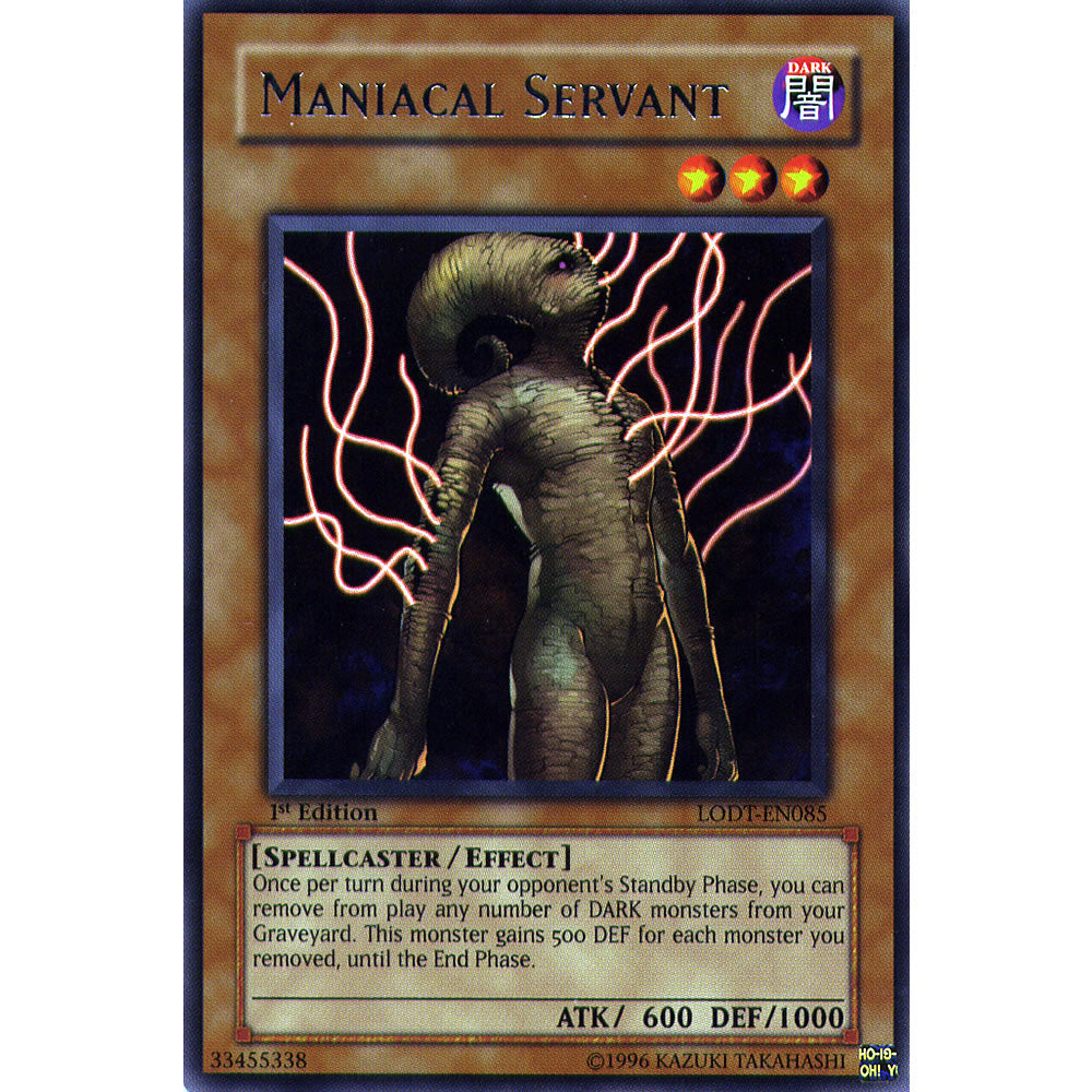 Maniacal Servant LODT-EN085 Yu-Gi-Oh! Card from the Light of Destruction Set