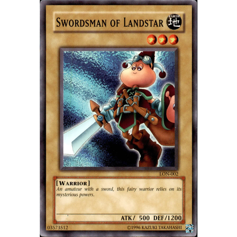 Swordsman of Landstar LON-002 Yu-Gi-Oh! Card from the Labyrinth of Nightmare Set