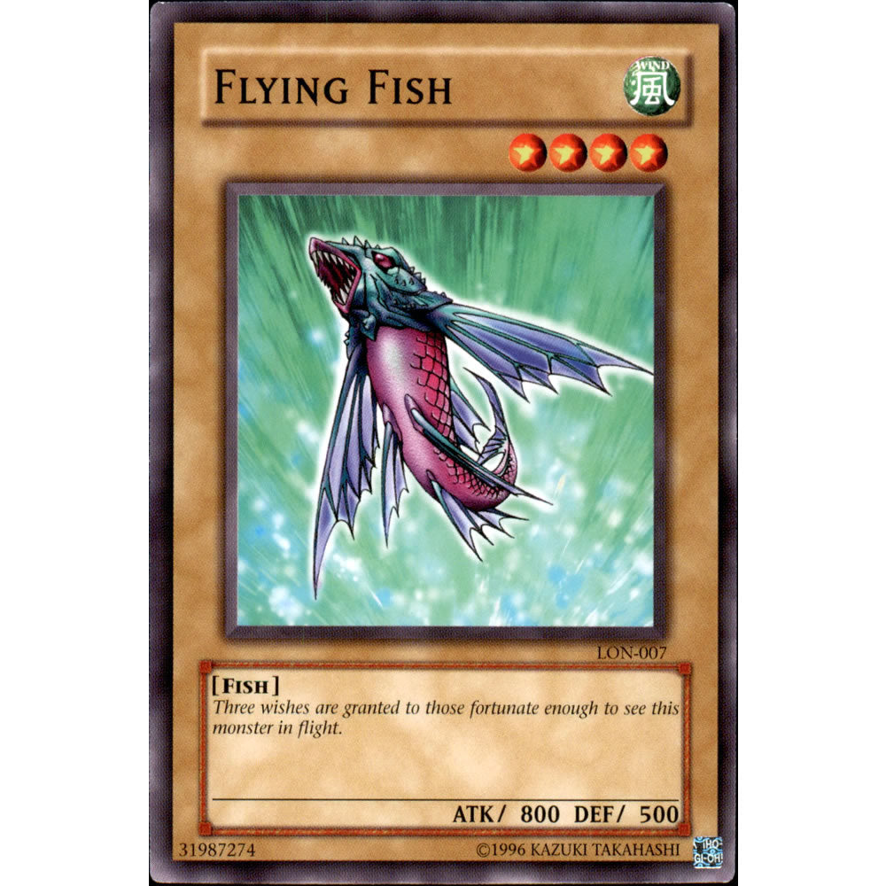 Flying Fish LON-007 Yu-Gi-Oh! Card from the Labyrinth of Nightmare Set